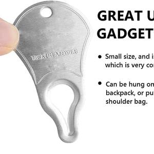 Removedor de garrapatas ecológico portátil moderno, herramienta de cuidado de mascotas sin dolor para perros y gatos para uso al aire libre y función de almacenamiento en el hogar - Product Image 5