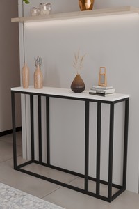 Cómoda de un solo nivel moderna y elegante con estante decorativo - Product Image 1