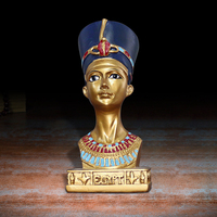 Vilead — figurines Miniature de artistes égyptien antiques, personnages du buste de la tête de reine, pharaon, en soldes