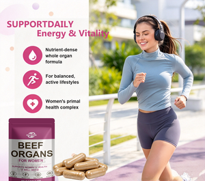 OEM Private Label Grass Fed Beef Organs Capsules for Women Supports Women's Health & Well-being Non-GMO Gluten Free <b>Keto</b> - Product Image 3