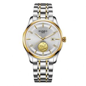 Montre mécanique pour homme avec cadran personnalisé en forme de fenêtre, en acier inoxydable, mouvement de haute qualité - Product Image 3