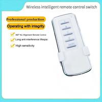 Interrupteur intelligent sans fil KaiYi KY-A03, quatre canaux, 30 m, 220 V, alimenté par batterie, RF 10 A