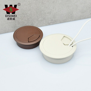 Boîte de gestion des câbles Disney, couvercle de jonction rond en plastique, couvercle d'étanchéité pour trou de câble de bureau, marron, blanc, gris, noir - Product Image 4