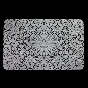 Napperons pressés en PVC en forme de dentelle bon marché napperon coloré en vinyle <span class=keywords><strong>tapis</strong></span> de table résistants à la chaleur napperon en plastique pour table à manger - Product Image 3