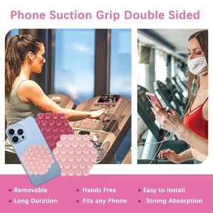 Support de téléphone à aspiration Offres Spéciales Double face support de téléphone portable collant pour miroir douche utilisé support de téléphone portable mains libres - Product Image 3