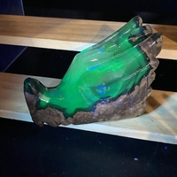 Statue de Dragon en Agate Volcanique Naturelle Sculptée, Réactive aux UV, Pierre de Guérison, Décoration d'Intérieur, Cadeau de Collection – Vente en Gros