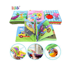 Đầu Thời Thơ Ấu Giáo Dục Đồ Chơi Tắm Cuốn Sách Vải Cho Trẻ Em Bé Vui <span class=keywords><strong>Handmade</strong></span> Vải Yên Tĩnh Cuốn Sách - Product Image 2
