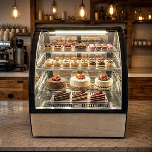 Vitrina Refrigerada Profesional para Pasteles con Iluminación LED para Exhibición de Pasteles de Boda y <span class=keywords><strong>Cumpleaños</strong></span> - Product Image 3