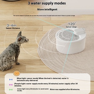 Fontana intelligente <span class=keywords><strong>per</strong></span> <span class=keywords><strong>gatti</strong></span> e cani senza fili ad attivazione <span class=keywords><strong>a</strong></span> infrarossi 2200mAh ricaricabile <span class=keywords><strong>a</strong></span> circolazione <span class=keywords><strong>a</strong></span> <span class=keywords><strong>batteria</strong></span> bevitore di animali domestici - Product Image 5