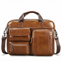 Sac à main en cuir véritable pour homme, sac messager, sacoche pour ordinateur portable, sac de voyage d'affaires, sac souple