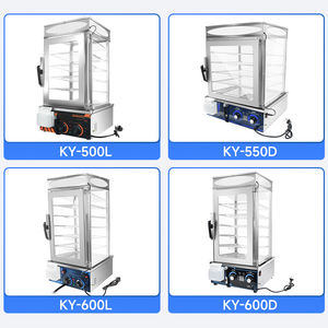 Vetrina Riscaldata Elettrica Commerciale per Alimenti, Espositore a 5 Ripiani per Ravioli e Panini con Controllo Digitale LED - Product Image 6