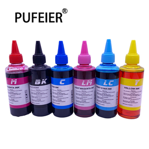 6 Màu 100Ml Chai Số Lượng Lớn Phổ Dye Ink Refill Bộ Dụng Cụ Tương Thích Cho Epson Canon HP Brother Máy In Phun Refill Dye Mực - Product Image 1