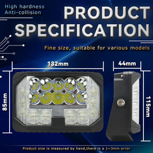 ไฟ LED สีขาวเหลือง 12V 90W 5000LM แบบยูนิเวอร์แซลสำหรับมอเตอร์ไซค์ ไฟสปอร์ตไลท์ ไฟเดย์ไลท์ 7 นิ้ว 32SMD สำหรับรถ Wrangler - Product Image 6