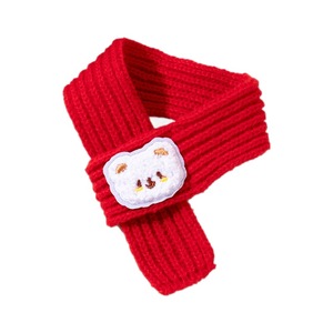 Cute new woolen pet <b>scarf</b>/bib for cats and dogs, warm accessories for dogs, festive <b>red</b> for the New Year. - Product Image 5
