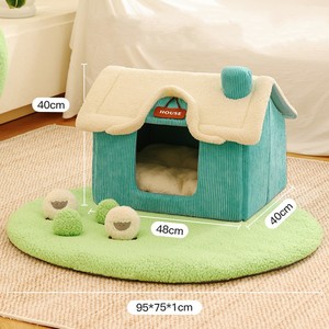 Casa de <span class=keywords><strong>mascotas</strong></span> de invierno Villa verde Bungalow Perrera Gato Perro Perreras - Product Image 4