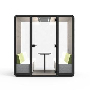 Soundbox Mobile Silence 4 Places Cabine de réception Bureau Pod Porte vitrée intérieure Réduction <span class=keywords><strong>du</strong></span> <span class=keywords><strong>bruit</strong></span> Insonorisé Meeting Pod - Product Image 4