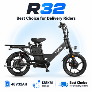 จักรยานบรรทุกไฟฟ้า R32 48V 32Ah ระยะทาง 128 กม. 1000W 250W ระบบเบรกดิสก์ จักรยานสำหรับส่งของ - Product Image 1