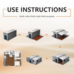 Garage per <span class=keywords><strong>auto</strong></span> portatile 20ft 40ft espandibile casa Container struttura in acciaio edifici - Product Image 3