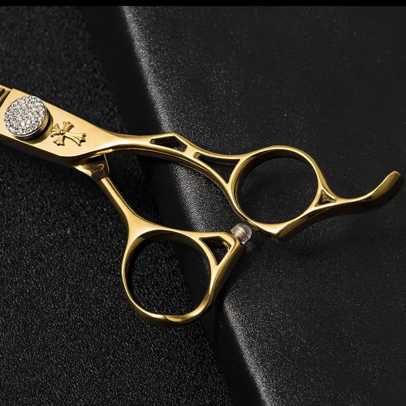 6cr tóc chuyên nghiệp Shears 6 "bạc tóc cắt cắt kéo cắt tóc kéo cắt tóc kéo cắt tóc kéo cắt tóc kéo