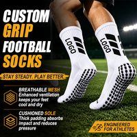 Chaussettes de sport personnalisées pour hommes et femmes avec logo, chaussettes de course, de football, de basketball, respirantes, à semelle en tissu éponge, avec grip
