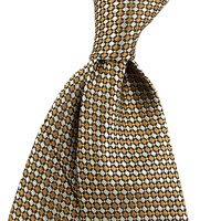Cravates pour hommes Faits à la main Unique Classique Géométrique Marque privée Marron Luxe 100% Soie Jacquard Tissé Cravates importées pour hommes