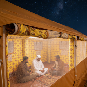 Tente gonflable du Moyen-Orient, auvent 2 en 1, colonne <span class=keywords><strong>d</strong></span>'air portable avec filet respirant pour le <span class=keywords><strong>camping</strong></span> dans le <span class=keywords><strong>d</strong></span>ésert et les fêtes en plein air, OEM/ODM - Product Image 6