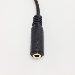 Adaptador de audio macho a hembra de 3,5 mm, cable de extensión corto de 30 cm para conexión de conector de auriculares - Product Image 3