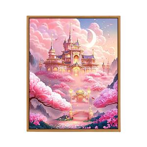 Rüyalar şehir boyama dijital DIY yetişkin yağlı boya ile paintbrush ve akrilik boya manzara resimleri ev dekor için - Product Image 3