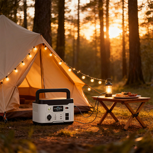 600W 307Wh LiFePO4 Battery MPPT Portable Power Station Pure Sine Wave PD 60W QC3.0 Wireless Charging Cigar Lighter for Outdoor - Product Image 5