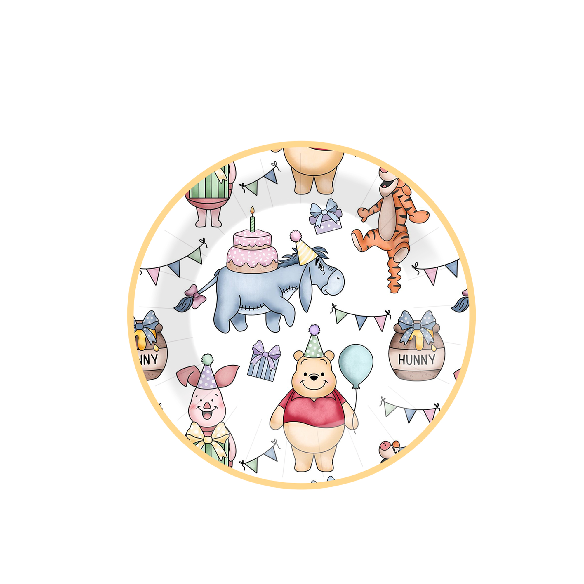 Plato de papel de 9 pulgadas * 8 unidades