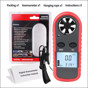 Anémomètre numérique portable avec écran LCD pour mesurer la <span class=keywords><strong>vitesse</strong></span> du vent - Product Image 4