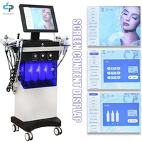 Appareil professionnel d'hydrothérapie faciale, microdermabrasion, technologie de jet d'oxygène pour l'analyse de la peau, dermabrasion à l'eau, nettoyage en profondeur