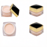Ensemble de pots cosmétiques en acrylique et flacons de lotion 10g-50g 15ml-50ml, sérigraphiés, avec bouchon à vis, couleurs et logo personnalisables, pour soins de la peau, classique