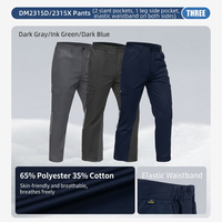 Pantalon de travail unisexe en mélange polyester-coton, résistant à l'abrasion et aux taches, certifié CE EN, pour travaux de précision