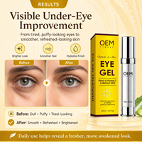 Masque Gel Contour des Yeux Anti-Âge Personnalisé à l'Acide Hyaluronique, Matrixyl 3000, Vitamine E et Aloès – Hydratant, Apaisant, Anti-Poches, Éclaircissant et Anti-Cernes