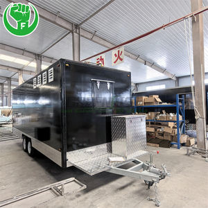 Siyah en çok satan tam mutfak donatılmış mobil gıda kamyonu Fast Food römork VIN numarası ile aperatifler ve Hotdogs için - Product Image 6