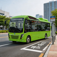 Bus Urbain Guangtong 7,9 m Entièrement Électrique LHD 26 Places à Plancher Bas Transport Public Automatique 71-90 km/h Bus de Transport de Passagers