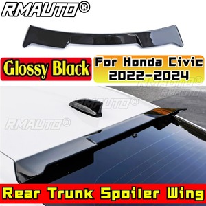 สปอยเลอร์หลังคาท้ายรถยนต์ ชุดแต่งตัวถังรถยนต์ ทำจากพลาสติก ABS ปีกสปอยเลอร์หลังสำหรับรถยนต์ Honda Civic Hatchback รุ่นที่ 11 ปี 2022-2024 ชุดแต่งตัวถัง - Product Image 1