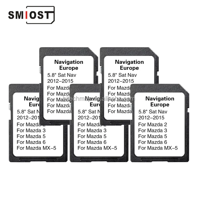 SMIOST GPS навигационная карта для автомобиля на заказ CID для Mazda Maps Memory MX5 2018 SD карта мемориальная 8110 8 ГБ Европа