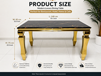 Ensemble de table et chaises de salle à manger modernes pour 4 personnes, pour restaurant, café, hôtel, centre commercial - structure en acier inoxydable, durable, usage commercial