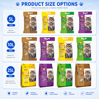 Fabricant de litière pour chats Arena Sanitaria 8KG à faible teneur en poussière, bentonite pour litière pour chats, vente en gros