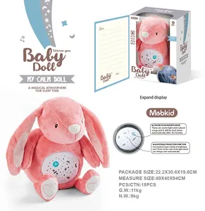Muñeco de felpa con proyección de luz Musical para bebés, juguete de felpa relajante con proyección de sueño para niños en edad preescolar, 2022