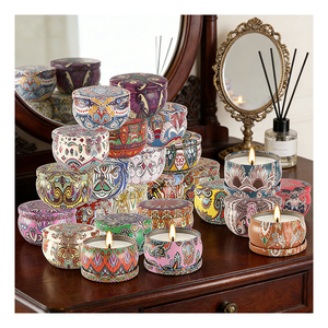 Boîte cadeau haut de gamme pour bougies en argent, collection de bougies parfumées en cire de soja pour designers, série de vente au détail et étiquette privée - Product Image 2