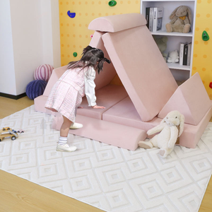 Canapé modulaire contemporain en mousse pour enfants, convertible, prix d'usine, pour salle de jeux, chambre et salon - Product Image 6