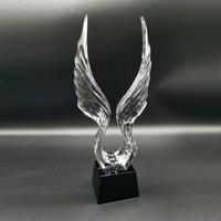 Trophée en verre K9 vierge de forme personnalisée bon marché avancé Trophée en cristal Trophée en verre de cristal