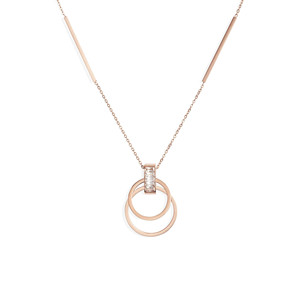 Collar con colgante abierto de cristal, más colores disponibles - Product Image 2