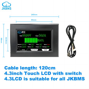 JK อัปเดตเวอร์ชันใหม่ของอินเวอร์เตอร์อุปกรณ์เสริม BMS 4.3จอแสดงผล LCD - Product Image 2