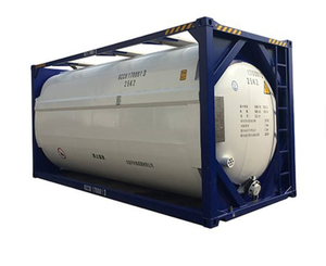 Conteneur ISO 20 pieds à prix d'usine pour stockage de solvant HCL, réservoir de liquide concentré acide - Product Image 4