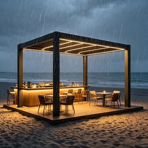 Toldo Moderno de Aluminio con Líneas Limpias, Resistente al Viento, Ajustable, con Control por Voz a través de Aplicación, para Patio Trasero - Product Image 5