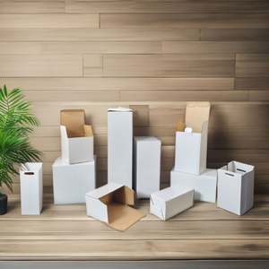 Caja de Cartón Corrugado Blanca Plegable de Lujo, Impresa Personalizada con Tecnología Offset, Hecha en China con Materiales Reciclados - Product Image 4